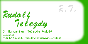 rudolf telegdy business card